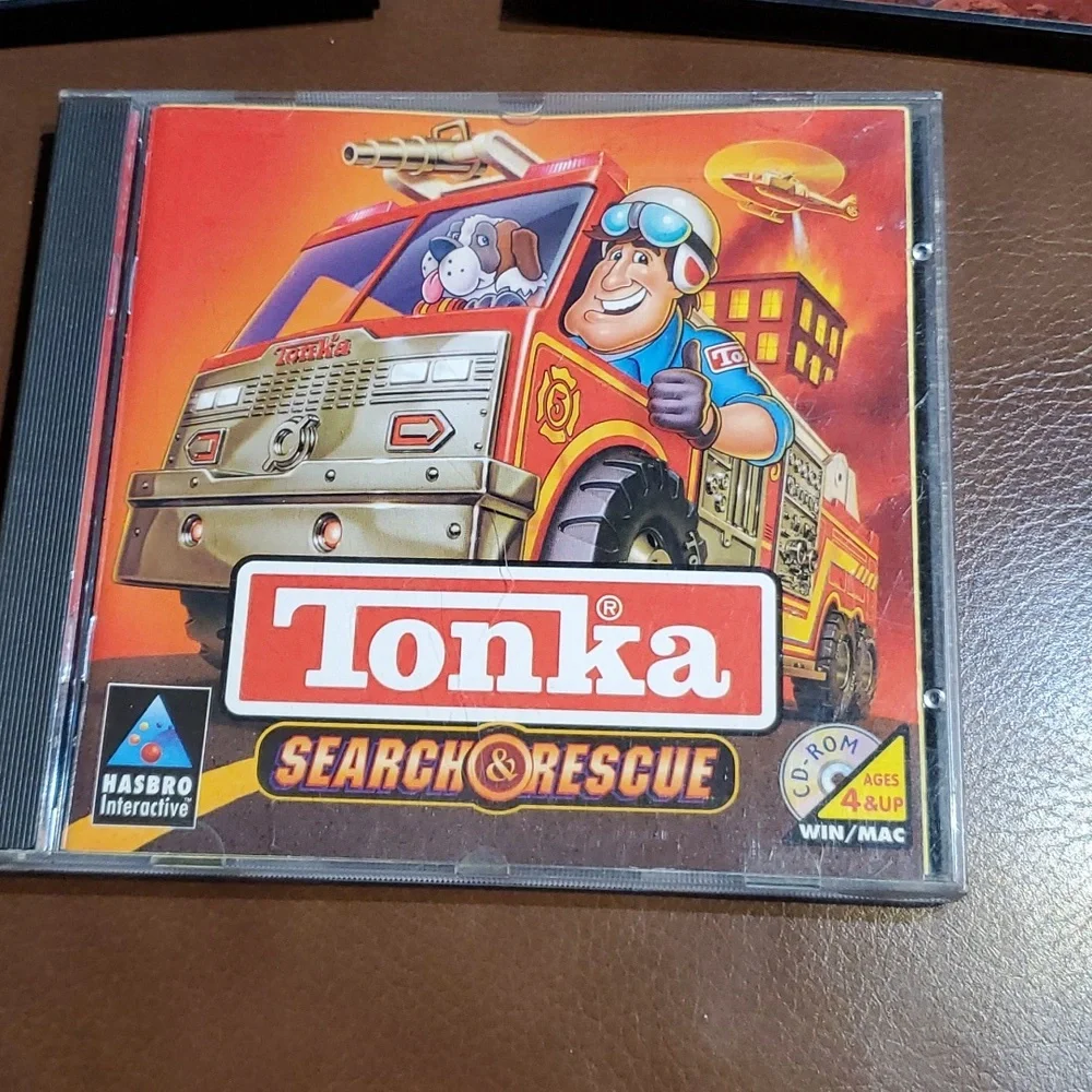 Vintage Lot of 3 Tonka PC Cd-Rom Hasbro Interactive Game 1997 Construction Garag